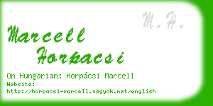 marcell horpacsi business card