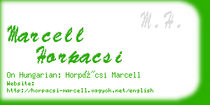 marcell horpacsi business card